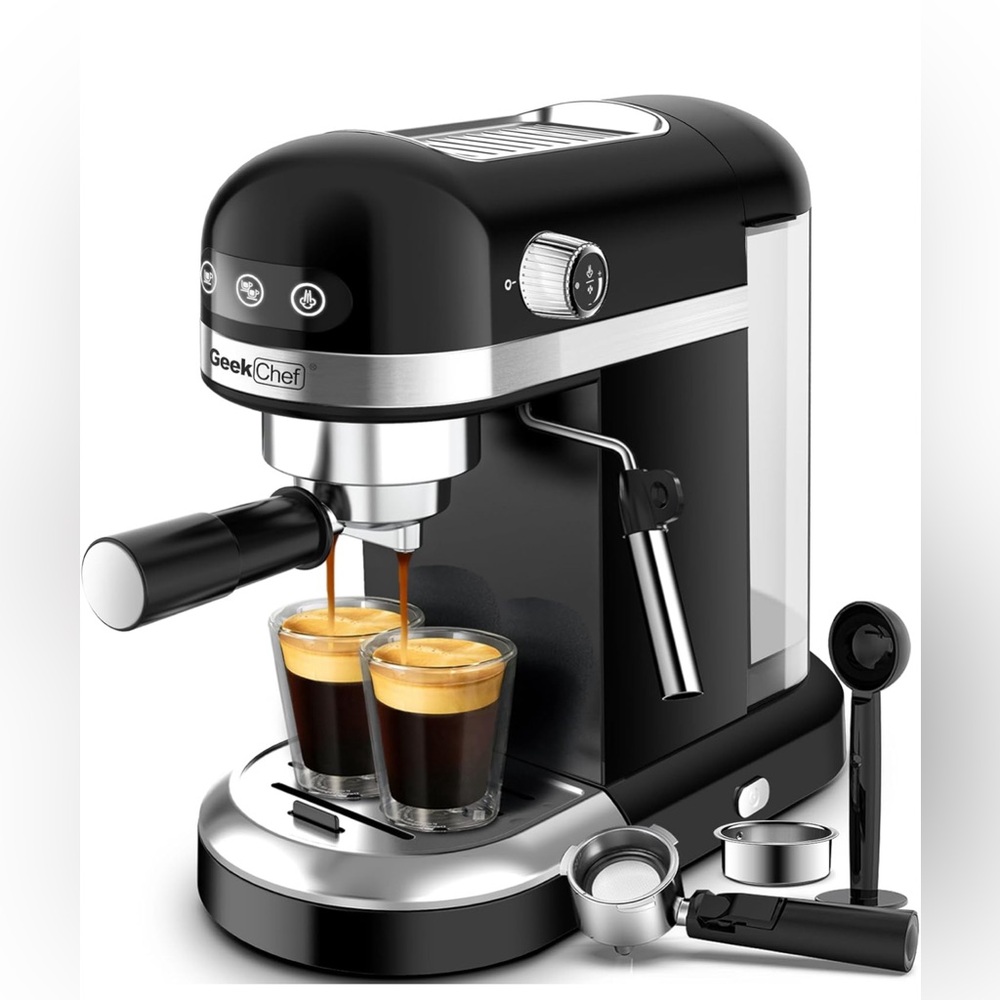 Geek Chef Espresso Machine 20 Bar Pump Pressure Cappuccino latte Maker
